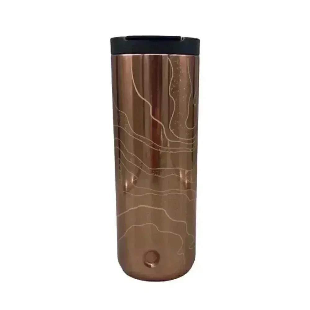 Starbucks collectible Siren Insulated Tumbler Rose Gold mug EVC 16oz
